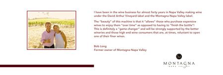 Former owner of Montagna Napa Valley Bob Long endorsed Maitre De Vin