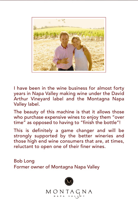 Former owner of Montagna Napa Valley Bob Long endorsed Maitre De Vin