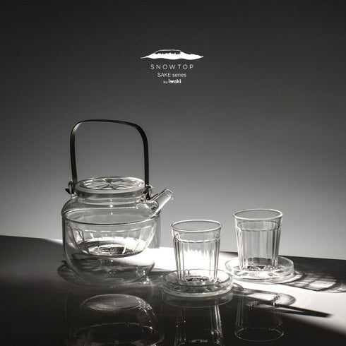 【最后一套】Iwaki Snowtop 清酒壶和清酒杯套装 | 限量产品 | 日本泰国制造 | 手工制作