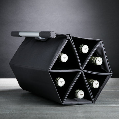 ZEbag® 6個酒瓶酒袋 (灰色) | 法國品牌 | 環保設計|適合野餐和戶外活動